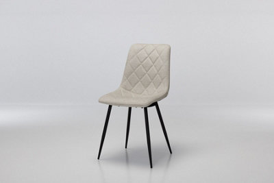 Furniture Outlet, Bari Oat Velvet Dinning chairs. (Set of 2)