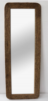 Furniture Outlet, Full Length Standing Jute Mirror.