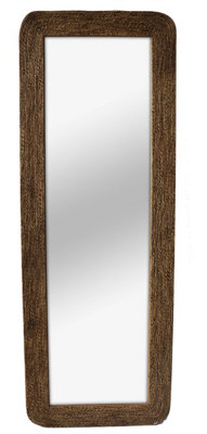 Furniture Outlet, Full Length Standing Jute Mirror.