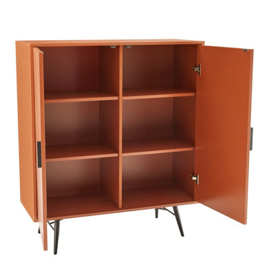 Furniture Outlet, Malmo Terracotta 2 Door High Board.