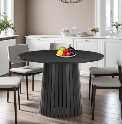 Furniture Outlet, Stockholm Black Dining Table.