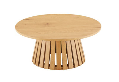 Furniture Outlet, Stockholm Round Oak Dining Table.