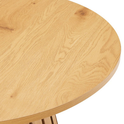 Furniture Outlet, Stockholm Round Oak Dining Table.