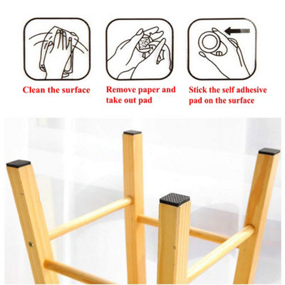 Furniture Pad Floor Protector for Chairs Self Adhesive Non-Slip Felt Pad, 45mm, 2 Set