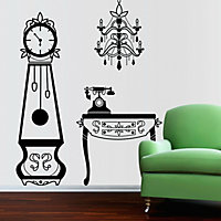 Furniture Set Chandelier Stickers Stock Clearance