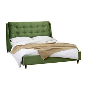 Furniture Stop - Abbie Bed In Lovely Green - 5ft King