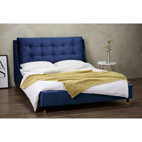 Furniture Stop - Abbie Bed With Buttoned Headboard-5ft King