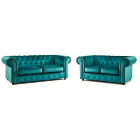 Furniture Stop - Asha 3+2 Seater Deluxe Velvet Sofa Set