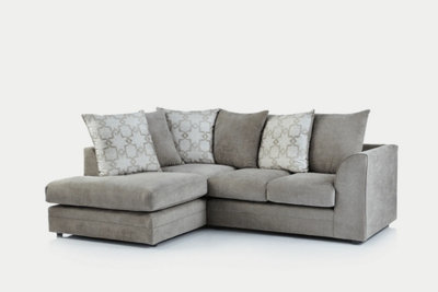 Furniture Stop -Becky Lounger Fabric Corner Sofa