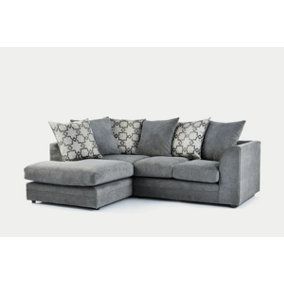 Furniture Stop - Becky Lounger Fabric Corner Sofa