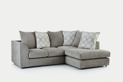 Furniture Stop  - Becky Lounger Fabric Corner Sofa