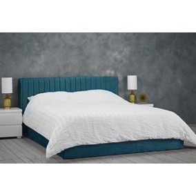 Furniture Stop - Briana Bed In Teal -4ft6 Double