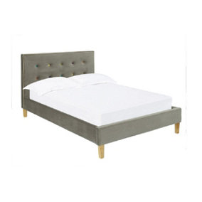 Furniture Stop - Camden Bed With High Buttoned Headboard-4ft6 Double