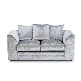 Furniture Stop - Chicco Velvet Fabric 2 Seater Sofa