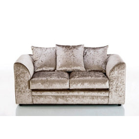 Furniture Stop - Chicco Velvet Fabric 3+2 Seater Sofa Set