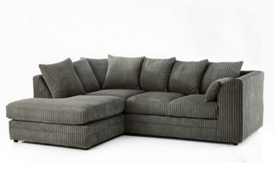 Furniture Stop - Hart Prime Cord Fabric Corner Sofa