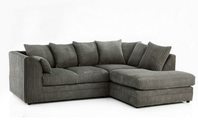 Furniture Stop - Hart Prime Cord Fabric Corner Sofa