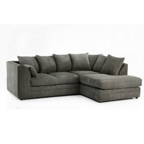 Furniture Stop - Hart Prime Cord Fabric Corner Sofa