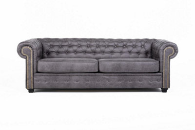 Furniture Stop - Hever  Chesterfield 3 Seater Sofa