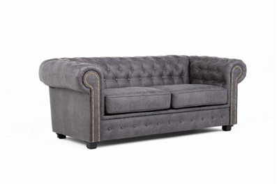 Furniture Stop - Hever™ Chesterfield Sofa Bed 2 Seater
