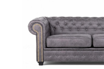 Furniture Stop - Hever™ Chesterfield Sofa Bed 2 Seater