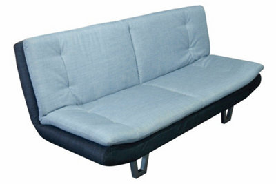 Furniture Stop - Hudson 3 Seater Sofabed Fabric Top And Fl Base Sofa Bed