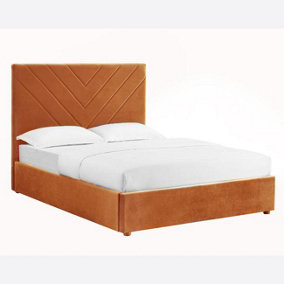 Furniture Stop - Ivanna Velvet Bed -4ft6 Double