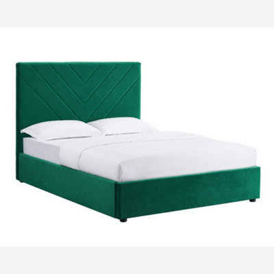 Furniture Stop - Ivanna Velvet Bed-4ft6 Double