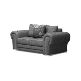 Furniture Stop - Lillatorg™ 2 Seater Sofa in Grey Fabric