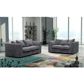 Furniture Stop - Logan 3 + 2 Seater Sofa Set Fabric Jumbo Cord