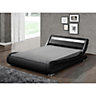 Furniture Stop - Madison Galaxy LED Faux Leather Bed-4ft6 Double
