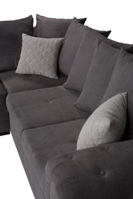 Large double deals corner sofa