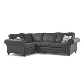 Furniture Stop - Oakland Faux Leather Corner Sofa