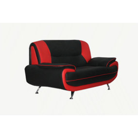 Furniture Stop - Olaf 2 Seater Sofa With Modern Chrome Legs