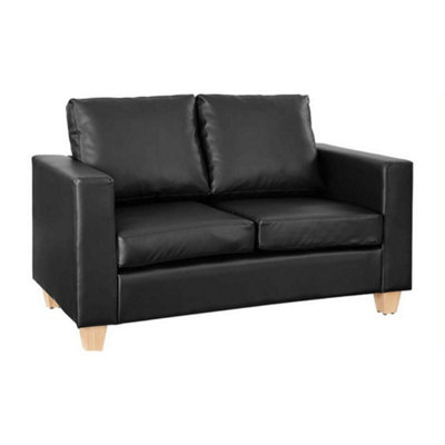 Furniture Stop Presly 2 Seater Faux Leather Sofa DIY at B&Q