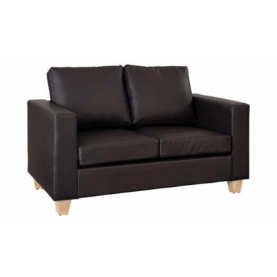 Furniture Stop Presly 2 Seater Faux Leather Sofa DIY at B&Q