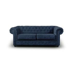 Furniture Stop - Regal 2 Seater Sofa Bed In Imperial Navy