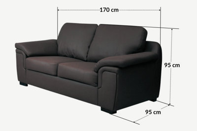 Furniture Stop - Rotary 2 Seater Leather Sofa