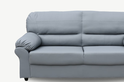 Furniture Stop Saga Leather Double Corner Sofa DIY at B&Q