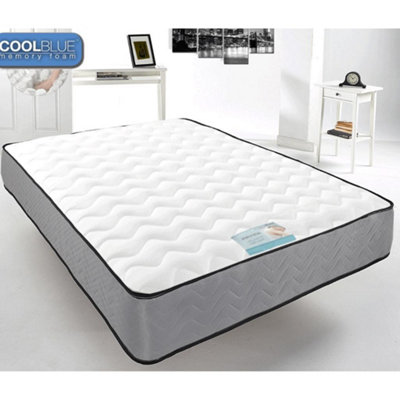 Furniture Stop - Touch Cool Blue Orthopedic Memory Foam Mattress-3ft Single