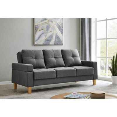 Furniture Stop Victoria Dark Grey Sofa bed DIY at B&Q