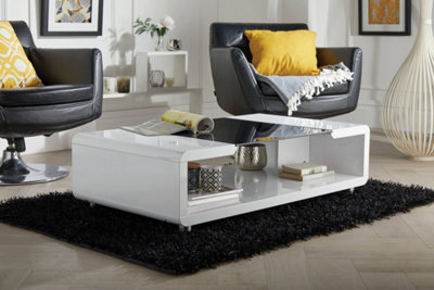 High glass deals coffee table