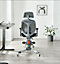 Furniturebox Anneka Grey Under Desk Cycle Bike Adjustable Office Chair For Exercise While You Work
