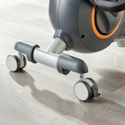 Furniturebox Anneka Grey Under Desk Cycle Bike Adjustable Office Chair ...