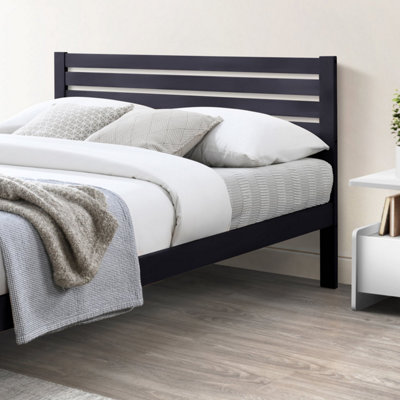 White rustic bed deals frame