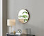 Furniturebox Emma 60cm Small Art Deco Copper Metal Frame Round Hallway Bedroom Dining And Living Room Wall Mirror