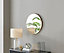 Furniturebox Emma 60cm Small Art Deco Gold Metal Frame Round Hallway Bedroom Dining And Living Room Wall Mirror
