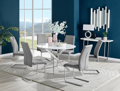 Novara chrome deals round table