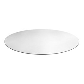Furniturebox Round Tempered Glass Table Protector Topper 120cm