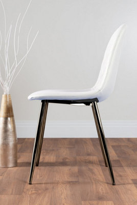 Furniturebox Seattle Scandi Inspired Glass and Black Metal Leg Square Dining Table & 4 Blue Calla Velvet Black Leg Chairs